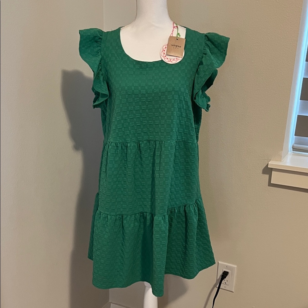 Umgee Emerald Textured Dress